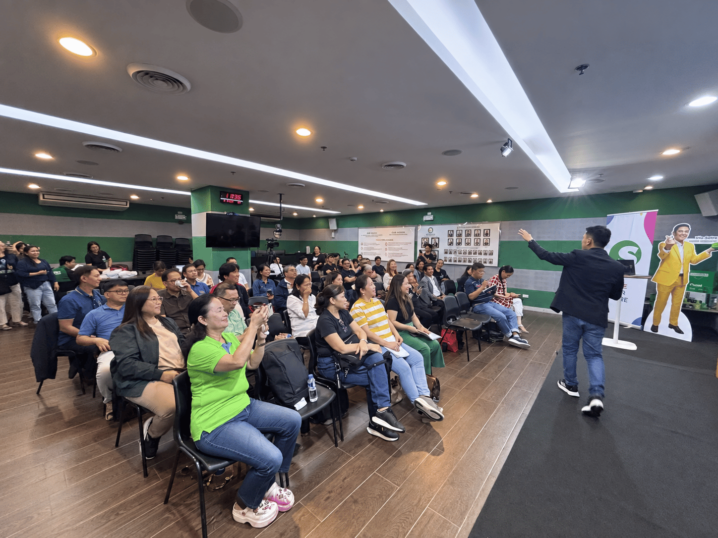 EJI facilitating an interactive learning session with attendees